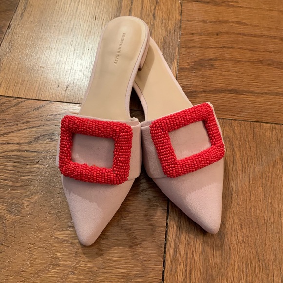 Something Navy Pink Mules - Picture 2 of 5